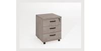 Ensemble de 5 meubles de bureau professionnel coloris chêne brut collection YUKON.
