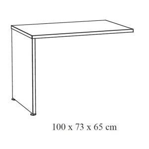 Ensemble de 5 meubles de bureau professionnel coloris chêne brut collection YUKON.