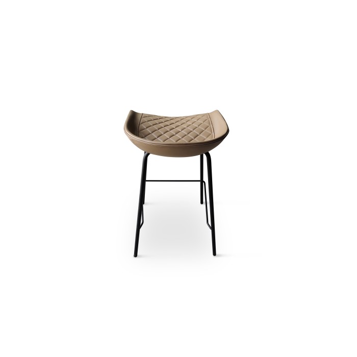 Chaise de bar 'NURBY' Brun x4, dimensions : H74 x L43 x P43 cm