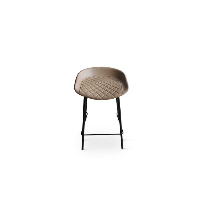 Chaise de bar 'NURBY' Brun x4, dimensions : H74 x L43 x P43 cm