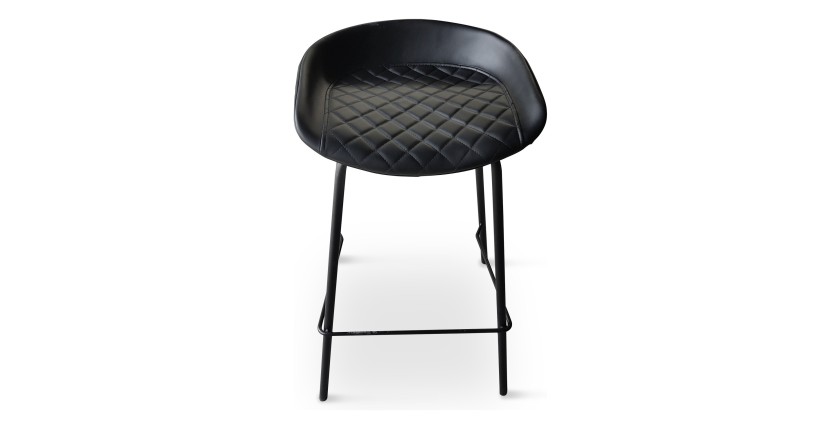 Chaise de bar 'NURBY' Noir, dimensions : H74 x L43 x P43 cm