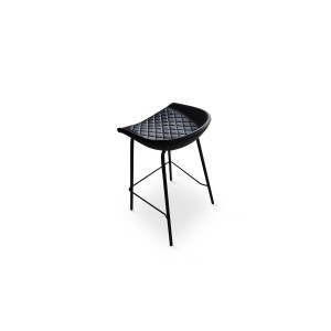 Chaise de bar 'NURBY' Noir, dimensions : H74 x L43 x P43 cm