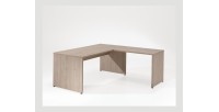 Ensemble de 7 meubles de bureau professionnel coloris chêne clair collection YUKON.