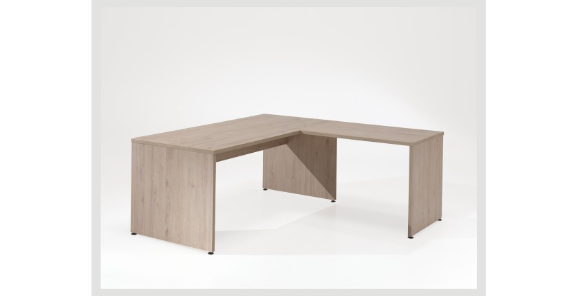 Ensemble de 7 meubles de bureau professionnel coloris chêne clair collection YUKON.