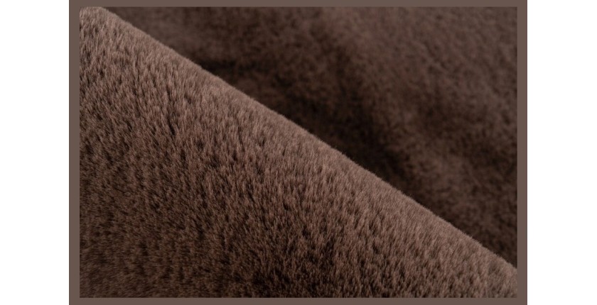 Tapis 230x160cm, design H008N coloris taupe foncé - Confort et élégance pour votre intérieur