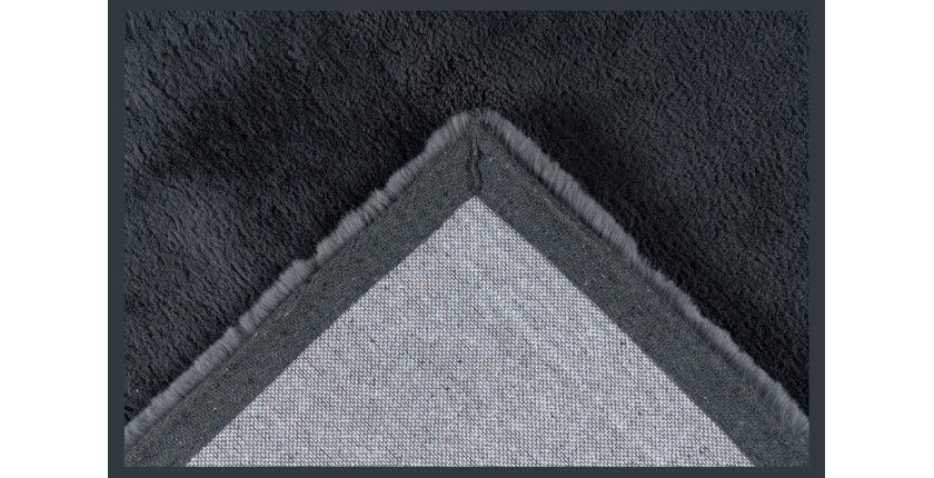 Tapis 290x200cm, design H008N coloris graphite - Confort et élégance pour votre intérieur