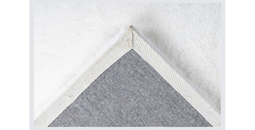 Tapis 150x80cm, design H008N coloris ivoire - Confort et élégance pour votre intérieur
