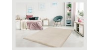Tapis 230x160cm, design H008N coloris ivoire - Confort et élégance pour votre intérieur