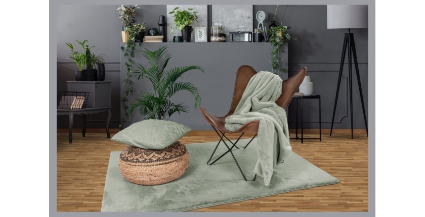 Tapis 290x200cm, design H008N coloris jade - Confort et élégance pour votre intérieur
