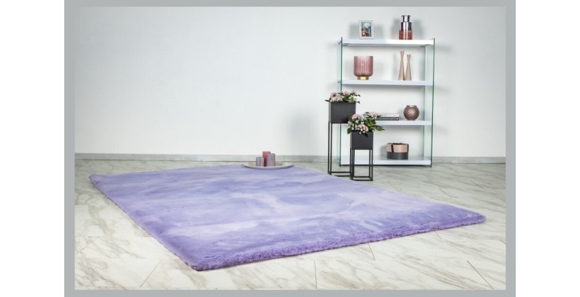 Tapis 150x80cm, design H008N coloris lavande - Confort et élégance pour votre intérieur