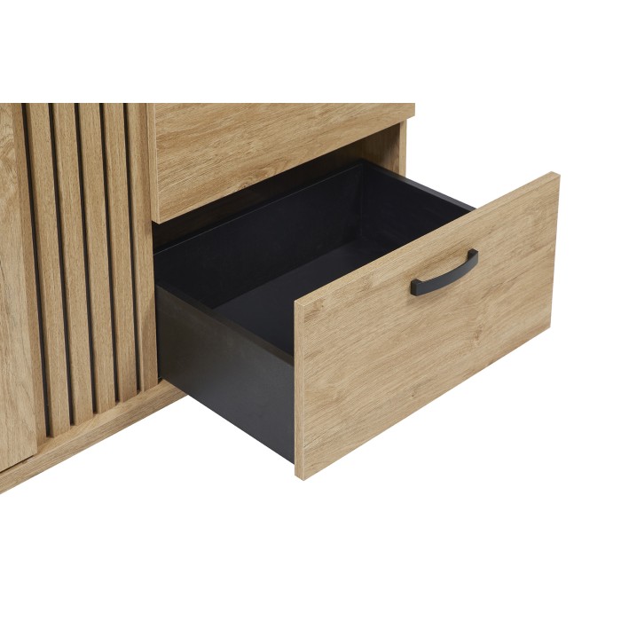 Kinderschlafzimmer TOMMY, umwandelbares Bett 60x120 zu 90x200, Schrank, Wickelkommode und Nachttisch