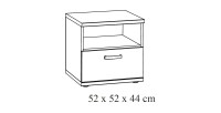 Chambre bébé ou enfant TOMMY, lit 60x120 évolutif en 90x200, armoire, commode à langer et chevet