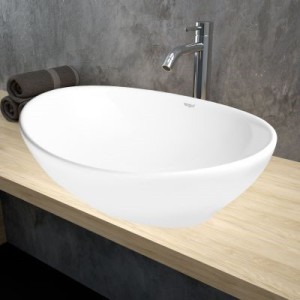 Vasque 40cm collection OWL, coloris blanc