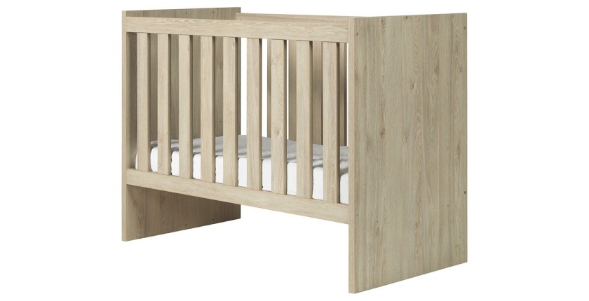 Chambre bébé ou enfant DANAÉ, lit 60x120 évolutif en 90x200, armoire, commode à langer et chevet
