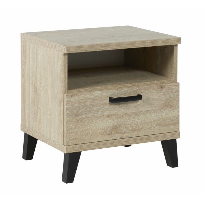 Habitación bebé o niño DANAÉ, cama 60x120 convertible en 90x200, armario, cómoda con cambiador y mesita de noche