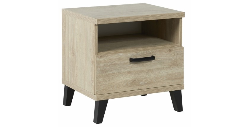 Chambre bébé ou enfant DANAÉ, lit 60x120 évolutif en 90x200, armoire, commode à langer et chevet