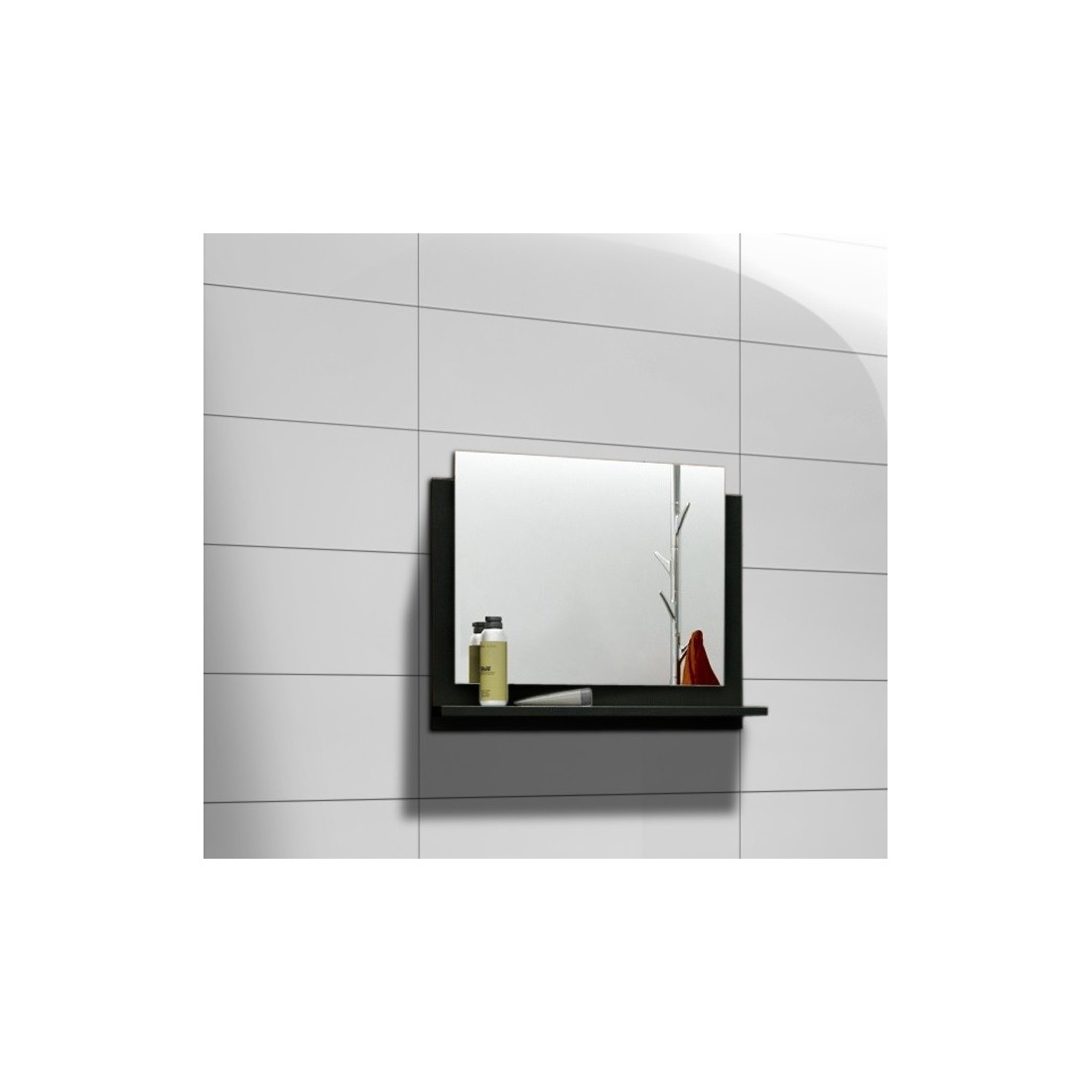 Miroir de salle de bain pour collection OWL/RAVEN/BIRD, coloris noir