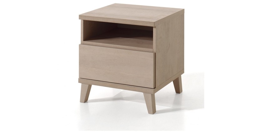 Camera per bambino LOUISE, letto trasformabile da 60x120 a 90x200, armadio, fasciatoio e comodino