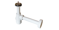 Ensemble meubles de salle de bain collection BIRD, coloris blanc mat et brillant avec deux colonnes et vasque 80cm