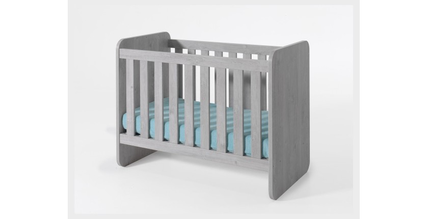 Chambre bébé ou enfant MATHEO, lit 60x120 évolutif en 90x200, armoire, commode à langer et chevet