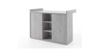Chambre bébé ou enfant MATHEO, lit 60x120 évolutif en 90x200, armoire, commode à langer et chevet