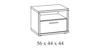 Chambre bébé ou enfant MATHEO, lit 60x120 évolutif en 90x200, armoire, commode à langer et chevet