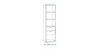 Chambre enfant robuste MATHEO, lit 90x200, armoire, bureau, bibliothéque et chevet
