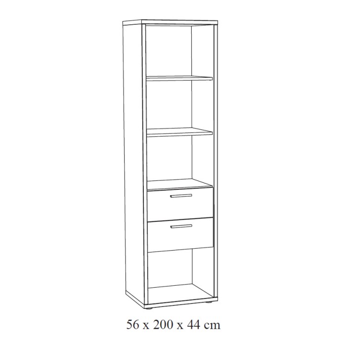 Chambre enfant robuste MATHEO, lit 90x200, armoire, bureau, bibliothéque et chevet