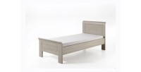 Lit enfant robuste 90x200 collection DANY - Coloris chêne clair