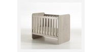 Lit bébé robuste 60x120 évolutif en lit enfant 90x200 coloris chêne clair collection DANY