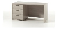 Bureau enfant robuste 3 tiroirs collection DANY coloris chêne clair
