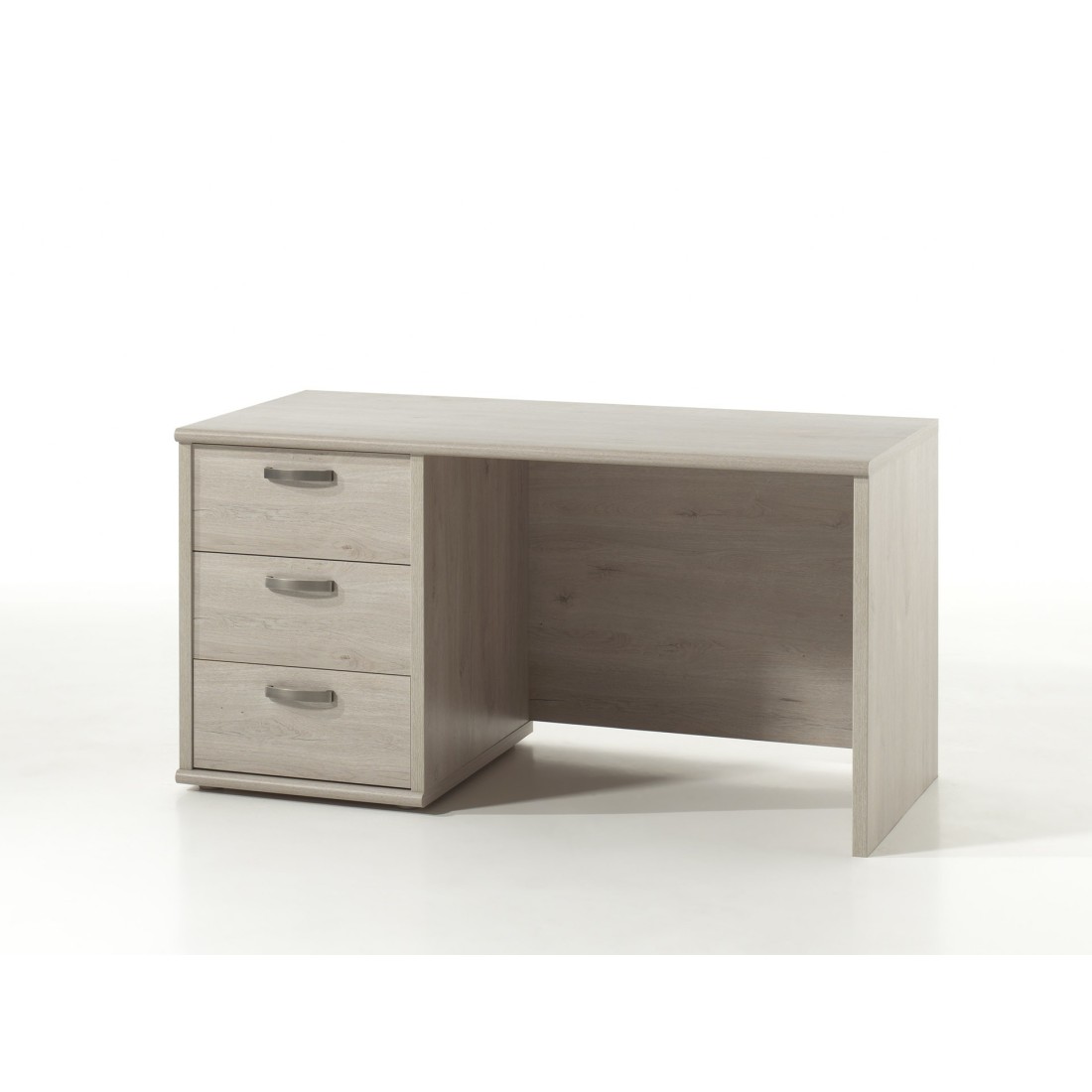 Bureau enfant robuste 3 tiroirs collection DANY coloris chêne clair