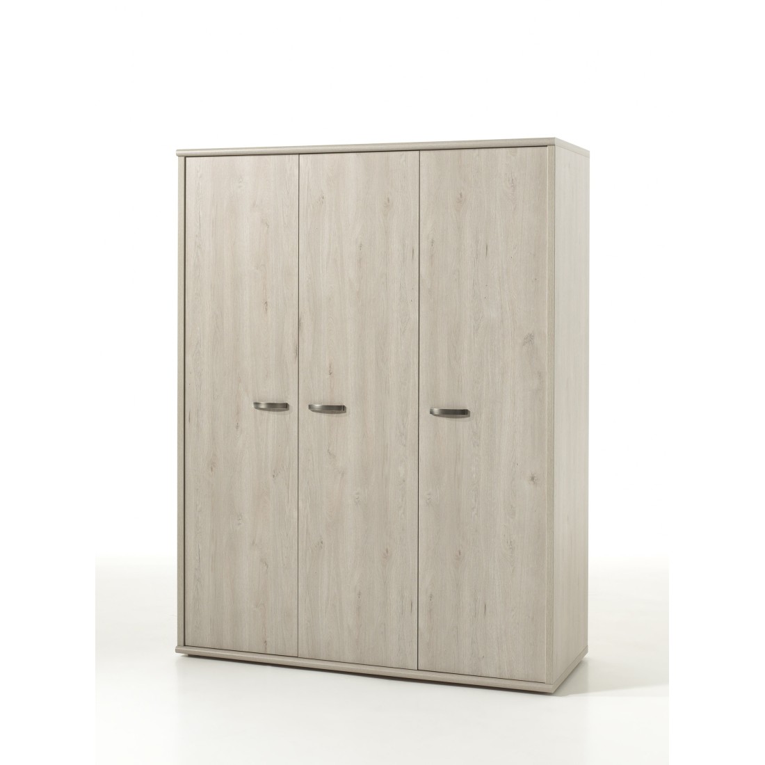 Armoire robuste pour chambre d'enfant 3 portes collection DANY coloris chêne clair