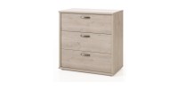 Slaapkamer voor volwassenen, collectie DANY: Kledingkast 250cm, Bed 140x200, dressoir, nachtkastjes. Kleur licht eiken.