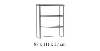 Chambre enfant, ado robuste collection DANY, lit, armoire, bureau, commode et chevet, coloris chêne clair