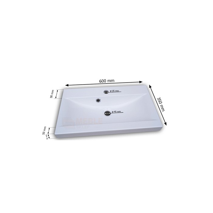 Ensemble meubles de salle de bain blanc collection BIRD. Colonne, meuble sous vasque, vasque 60cm, miroir, siphon et leds.