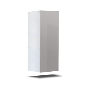 Meuble de salon blanc collection CEPTO 37x91cm, 1 porte, 1 étagère.