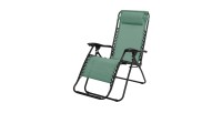 Fauteuil relax d'extérieur coloris vert, dimension 176x108x64cm
