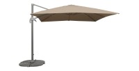 Parasol décentré carré taupe 300x300cm