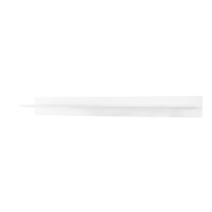 Ensemble de meubles de salon noir suspendus collection CEPTO 256cm, 7 portes, étagère murale blanche, leds, modulables.