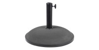 Pied de parasol en ciment gris foncé 25KG dimension 50x37cm diamètre intérieur 35/38/48mm