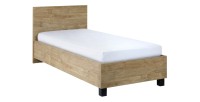 Lit enfant robuste 90x200 coloris chêne doré collection MEGEVE