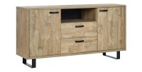 Design buffet 170cm 2 deuren en 2 laden voor woonkamer in gouden eiken kleur uit de NEWTON collectie