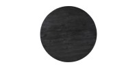 Table ronde collection FRANCHIA en bois exotique de mangolia noir diamètre 130 cm