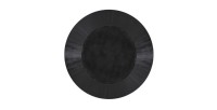 Table ronde collection FRANCHIA en bois exotique de mangolia noir diamètre 130 cm