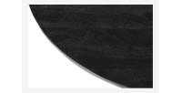 Table ronde collection FRANCHIA en bois exotique de mangolia noir diamètre 130 cm