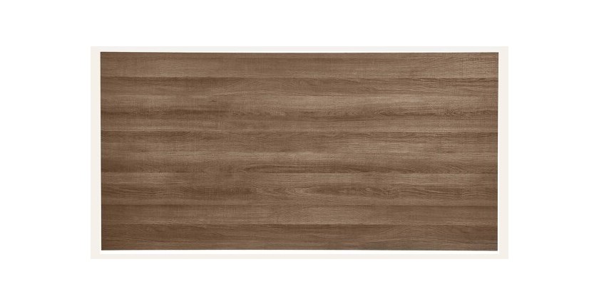 Table à manger EDWAR longueur 160cm en décor chêne vieilli, idéal pour une salle à manger conviviale