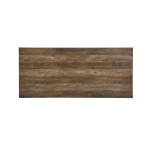 Table à manger EDWAR longueur 160cm en décor exotique mango, idéal pour une salle à manger conviviale