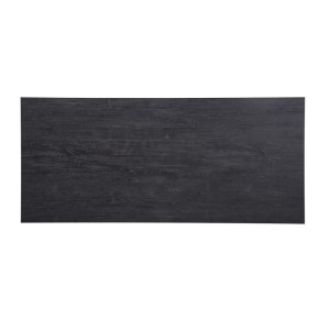 Table à manger EDWAR longueur 160cm en décor brun foncé, idéal pour une salle à manger conviviale