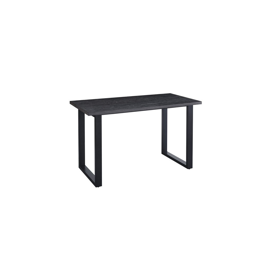 Table à manger EDWAR longueur 160cm en décor brun foncé, idéal pour une salle à manger conviviale